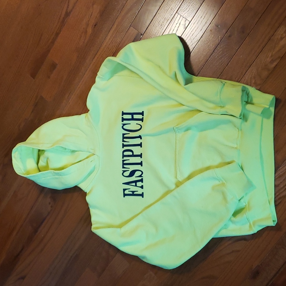 FASTPITCH SOFTBALL SWEATSHIRT,  HOODED SWEATSHIRT, SIZE SMALL